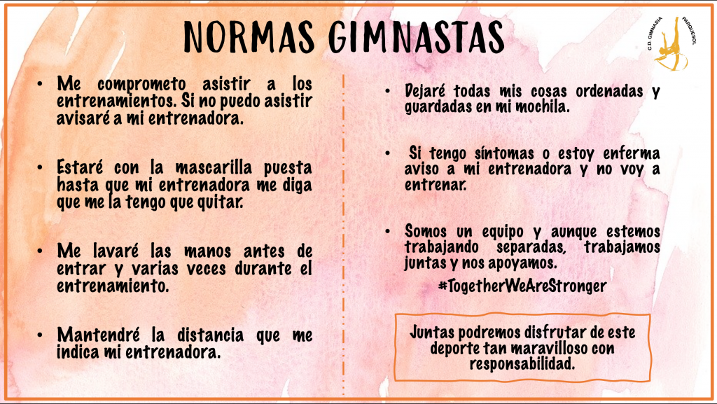 NORMAS GIMNASTAS